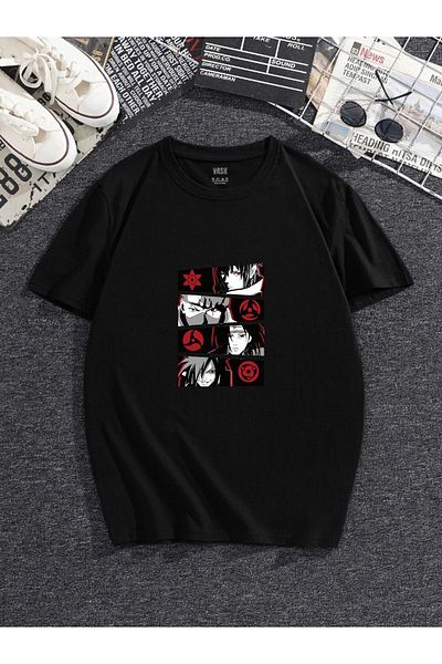 MODADEER Unisex Κόκκινο Anime Oversize Tshirt