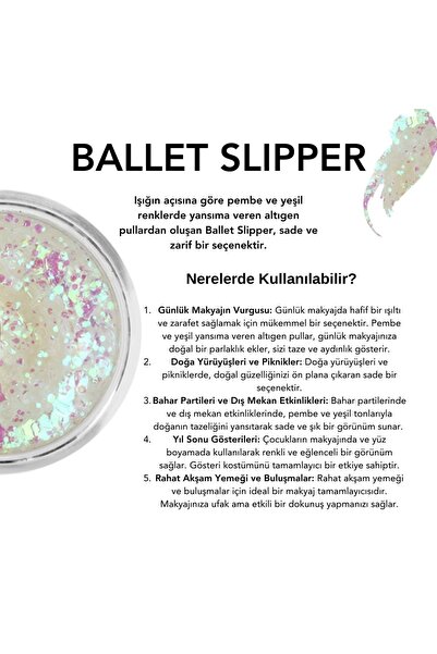 The Glitter Lab Jel Formlu Parlak Glitter - Ballet Slipper