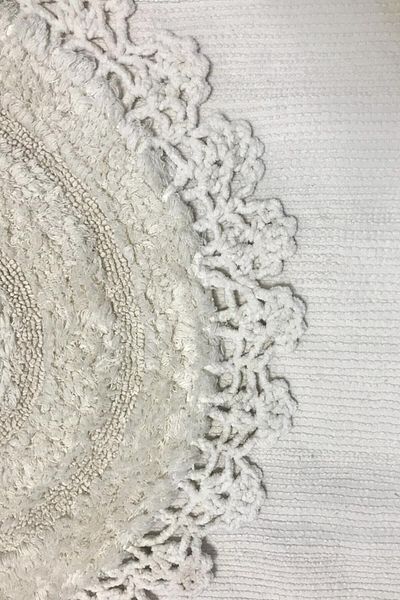 Chilai Home Σετ χαλιών μπάνιου Regnum Ecru Cotton 2 τεμ