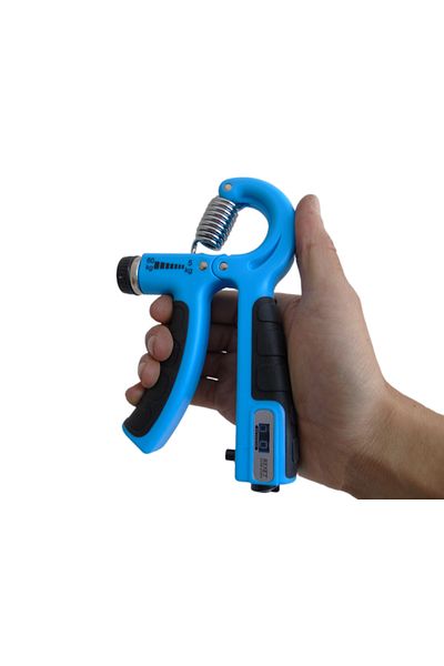ÇAKABEY 10-60 Kg Vein Remover Wrist Strengthener Adjustable Hand Spring with Counter - Numberer