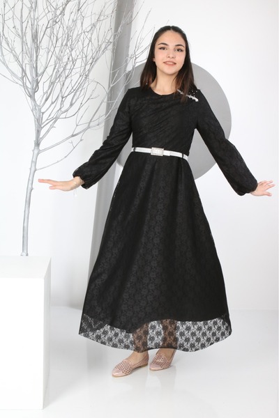 Joui Co Kız Çocuk Uzun Elbise 11 Yaş-12 Yaş-13 Yaş-14 Yaş-15 Yaş