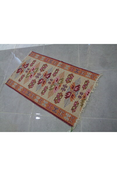 ŞAHMERDANOĞLU Şahmerdanoğlu 75x122 Cm Bordo Renkli Otantik Kilim, Banyoda, La...