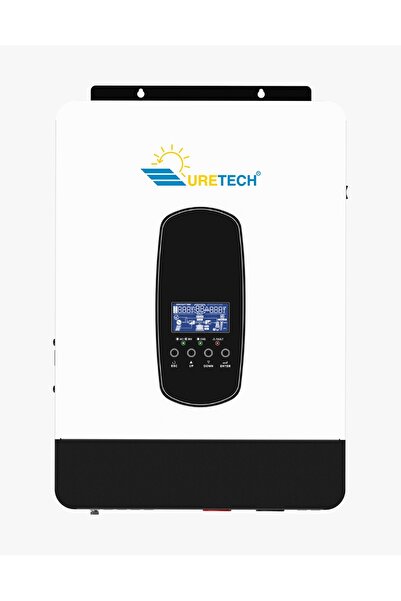URETECH 5KVA 5KW 7000VA 6200 Watt Tam Sinüs Akıllı MPPT İnverter 48dc-220VAC ...