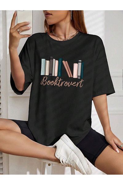 VASK Μπλουζάκι Unisex BOOK με στάμπα Oversize