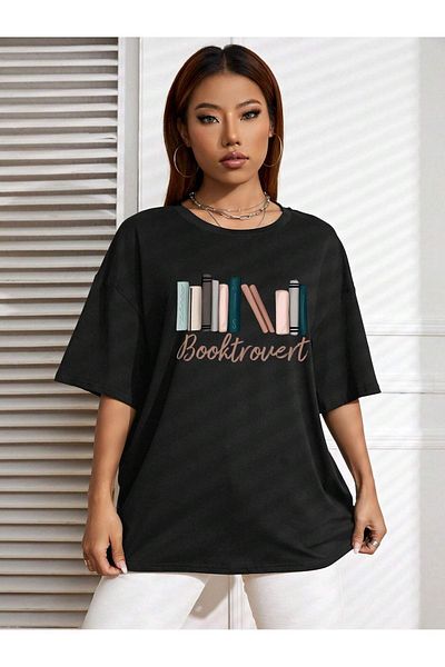 VASK Μπλουζάκι Unisex BOOK με στάμπα Oversize