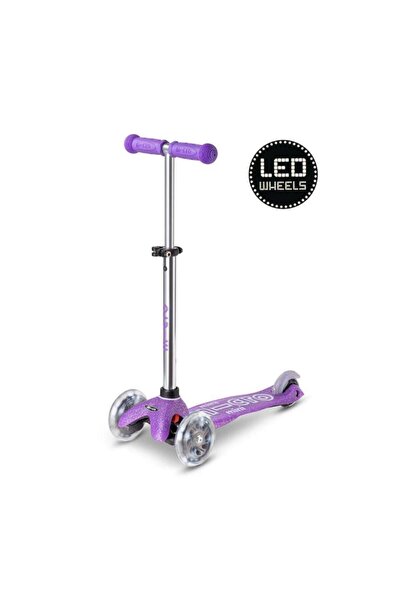 Micro Scooter MINI MICRO DELUXE - قطع قصيرة LED Purpule Glitter Fairy MMD207