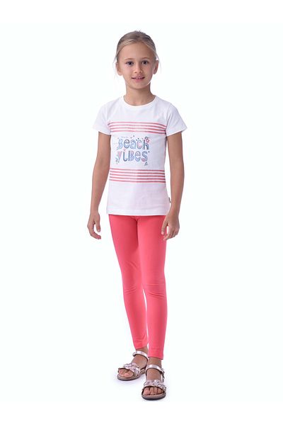 Victor and Jane By Styli Beach Vibes Graphic T-Shirt & Leggings Set
