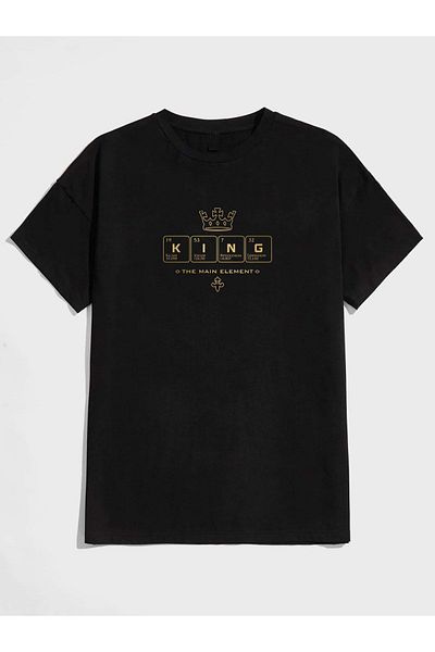 VASK Unisex KING εμπριμέ μπλουζάκι Oversize