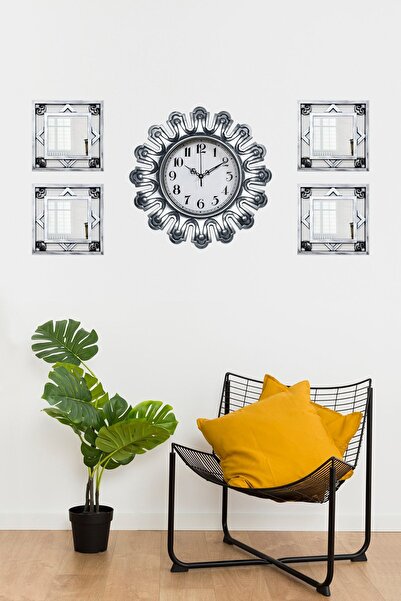 Time Gold 5'li Aynalı Duvar Saati