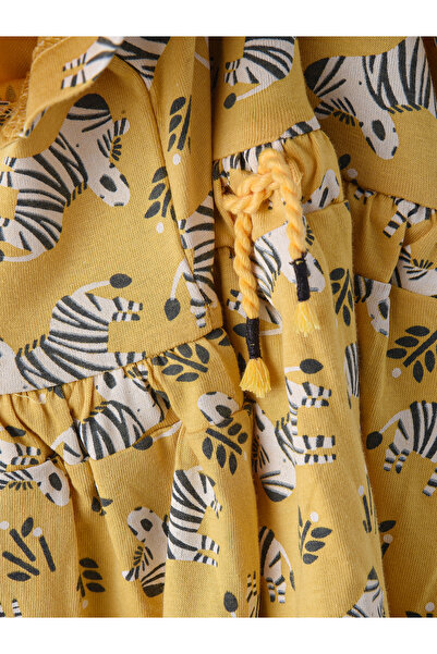 Victor and Jane By Styli Zebra Graphic Print Drawstring Dress