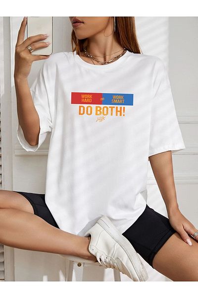 VASK Unisex ΚΑΝΕΤΕ ΤΟ ΔΟΥΧΟΥΣΤΕ ΑΥΤΟ! Τυπωμένο μπλουζάκι Oversize
