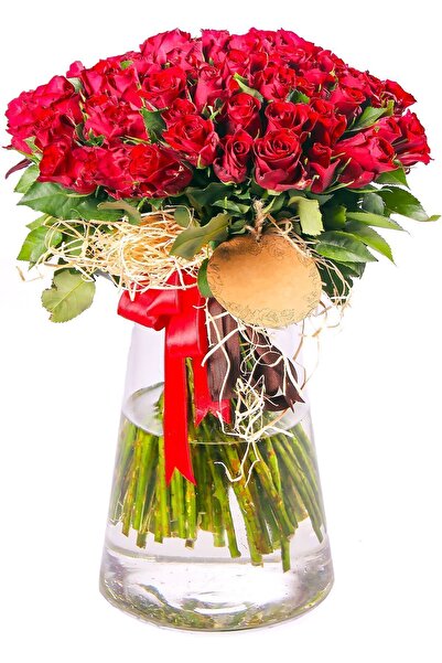 Paşabahçe Silindir Cam Vazo Konik Model 27 Cm El imalatıdır