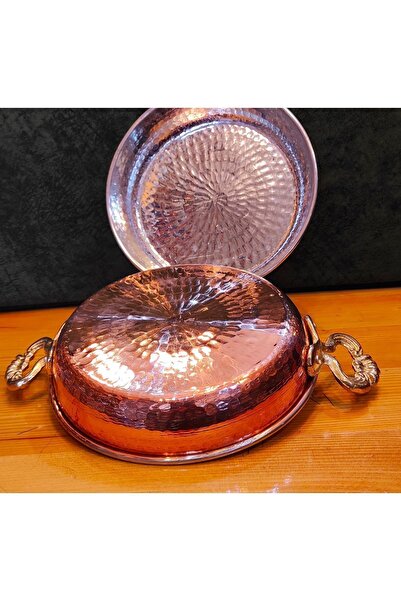 Usta bakırcılık مقلاة ثقيلة وسميكة مقاس 20 سم 500 جرام مصنوعة من النحاس بمطرقة