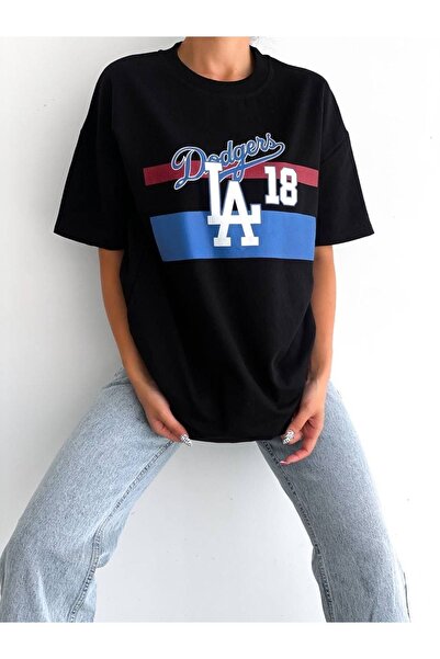VASK Унісекс La Dodgers надрукований Oversize Tshirt