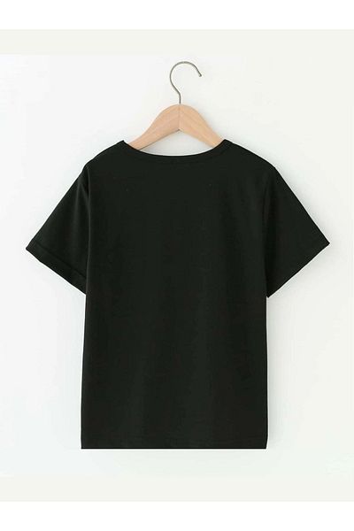 VASK Children's Oversize Unisex Feather Cotton Crew Neck T-Shirt