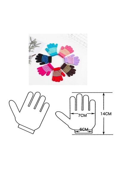 YDGR PINK WINTER KNITWEAR GLOVES (WOMEN)