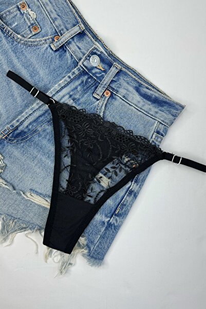 Morensa Fekete virágmintás melltartó és fehérnemű szett - Underwire