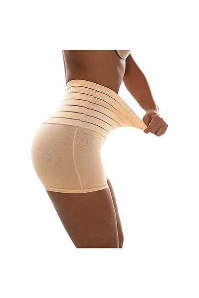 SWEETKORSE Shapewear Süperelastik Yüksek Bel Dikişsiz Vücut Şekillendirici Boxer Külot Korse