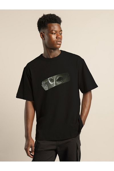 MODADEER Unisex Silen Alien Oversize Tshirt