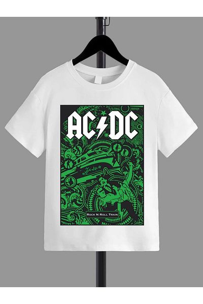 VASK Tricou pentru copii, unisex, confortabil, alb, imprimat din bumbac