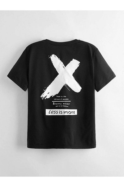 VASK Unisex Comfortable Cotton LESS IS MORE Printed Children's T-shirt