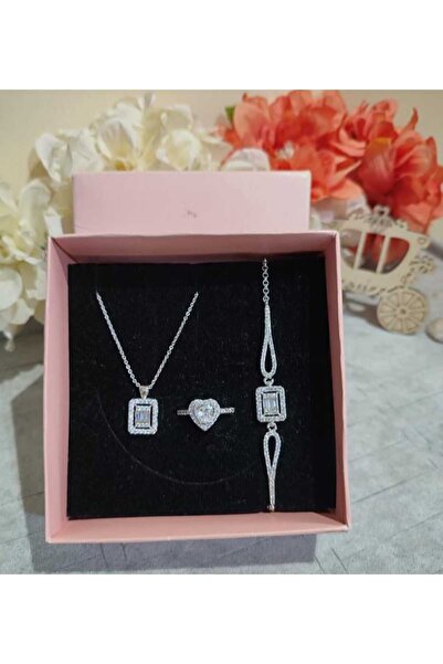 HKN AVM ACCESSORİES Çelik Kararmaz Kalpli Yüzük Ciddi Ilişki Yüzüğü Kadın Bag...