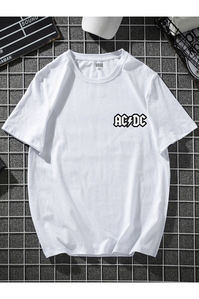 MODADEER Μπλουζάκι Unisex Acdcgreen με στάμπα Oversize