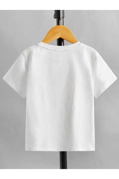 VASK Унісекс, зручний крій, бавовняний, з принтом NASA, дитячий футболка