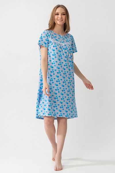 VİENETTA Cotton Grandma Short Sleeve Nightgown 
 , 201567