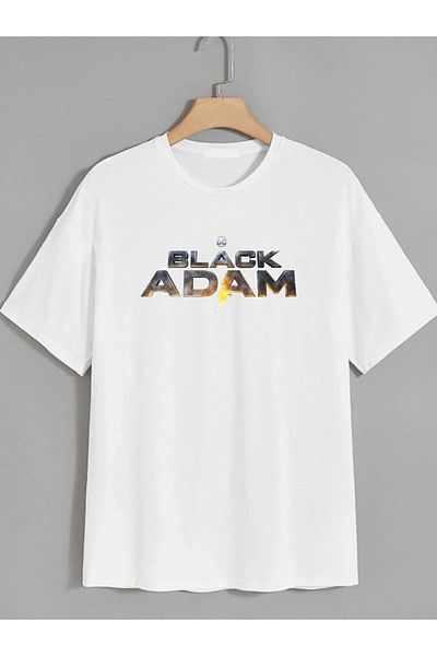 VASK Unisex BLACK ADAM Μπλουζάκι με στάμπα Oversize