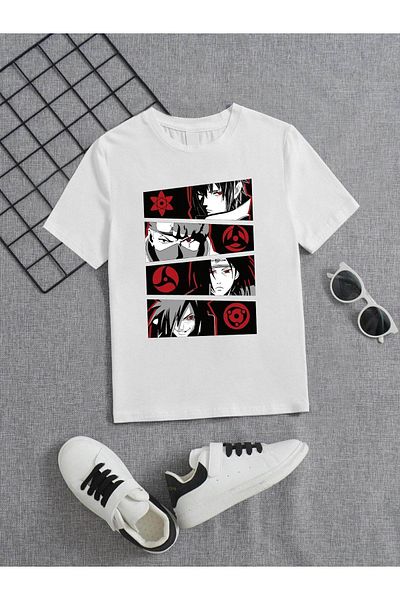 VASK Tricou alb pentru copii, unisex, confortabil, din bumbac, imprimat