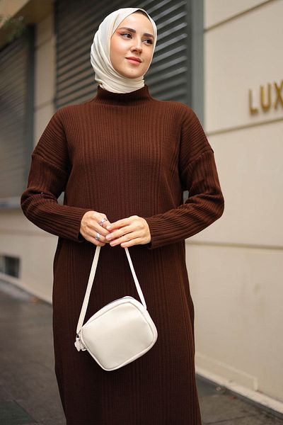 Rimel Moda Jessica Dress Brown