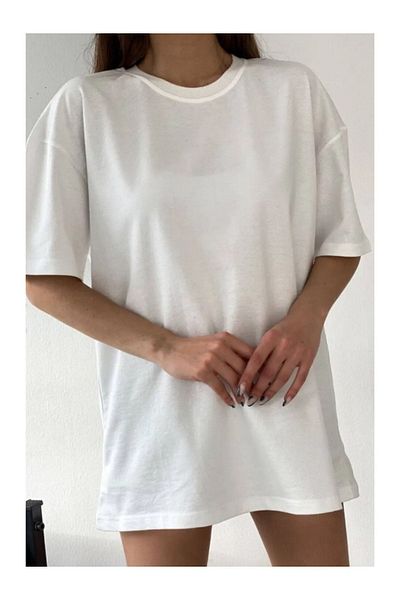 VASK - Γυναικείο μπλουζάκι Oversize από απλό βαμβάκι