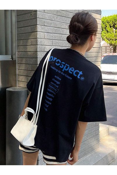 VASK Unisex PROSPECT Μπλουζάκι με στάμπα Oversize