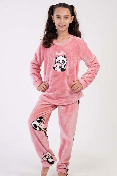 VİENETTA Welsoft Girl's Long Sleeve Pajama Set - 7-8/13-14, 304034