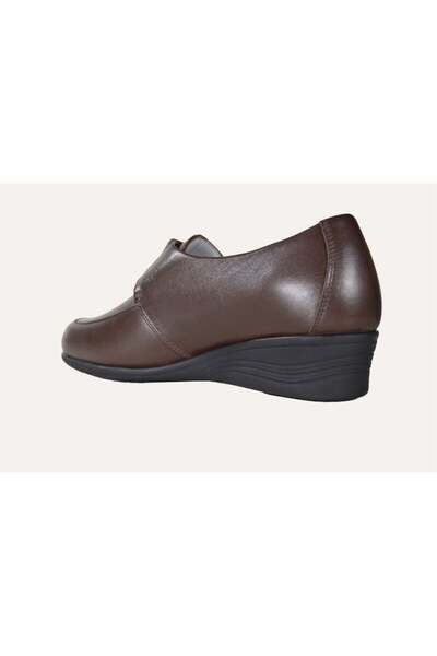 Ortopedia Kadın Deri Hallux Diabetic Ayakkabı 1005 - Kahve