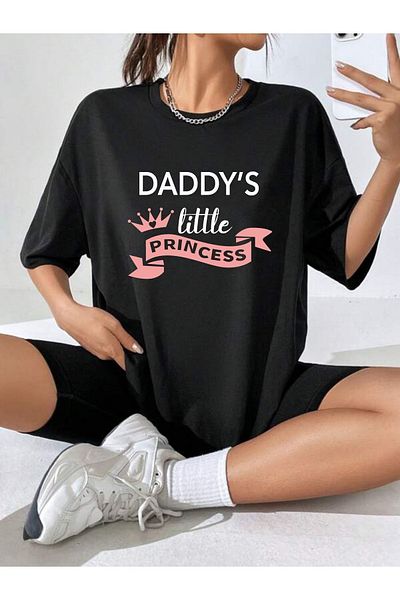 VASK Unisex PRINCESS εμπριμέ μπλουζάκι Oversize
