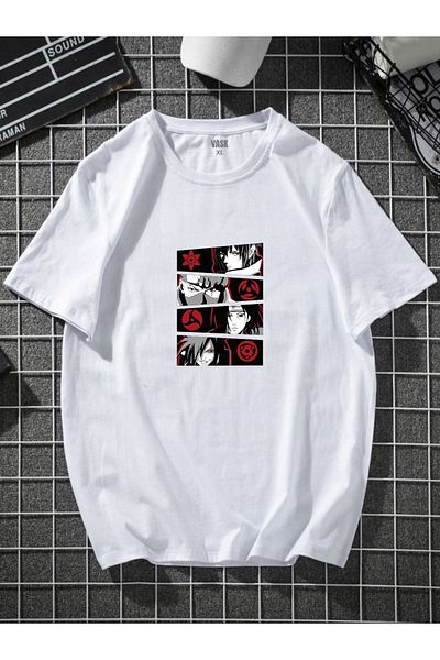 MODADEER Unisex Κόκκινο Anime Oversize Tshirt