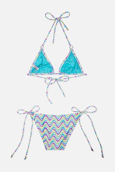 AYYILDIZ 4903 Set de bikini pentru fete cu model violet
