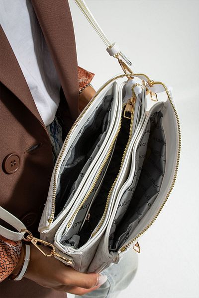 POLO style Geantă de umăr și crossbody model poștal cu 8 compartimente Foarte util