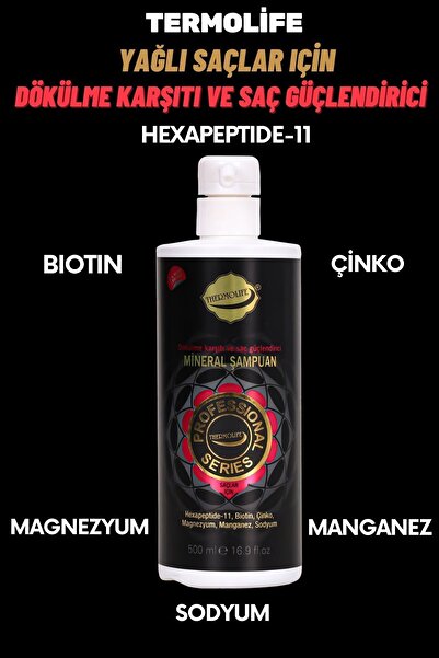 THERMOLİFE Yağlı Saçlar Için Şampuan, Dökülme Karşıtı, Tuzsuz, Profesyonel Seri
