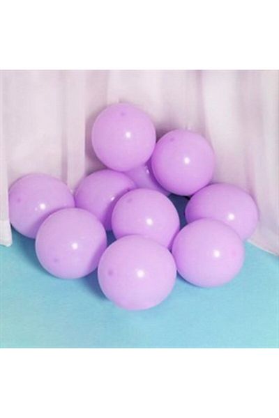 BalonEvi 12 Inch Standard Size Macaron Balloon 50 Pieces Lilac