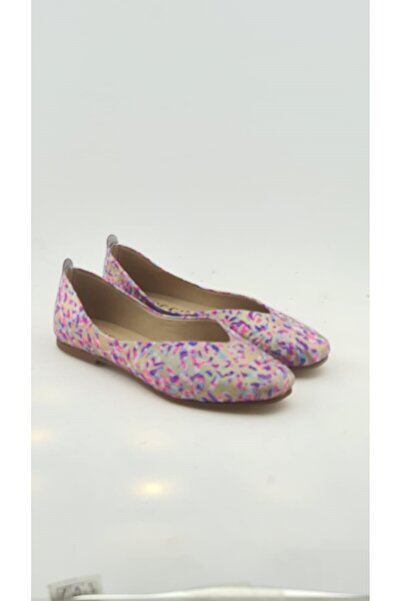 VİNİCCİ AYAKKABI HAKİKİ DERİ MOR DESENLİ BABET