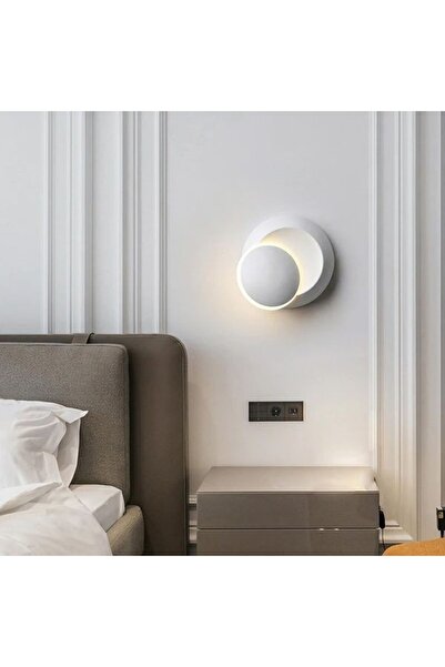 fullreyon Alüminyum Kasa, Elektrikle Çalışır, 6 Watt 3000K Günışığı Led Aplik, Banyo, Balkon, Yatakbaşı Apliği