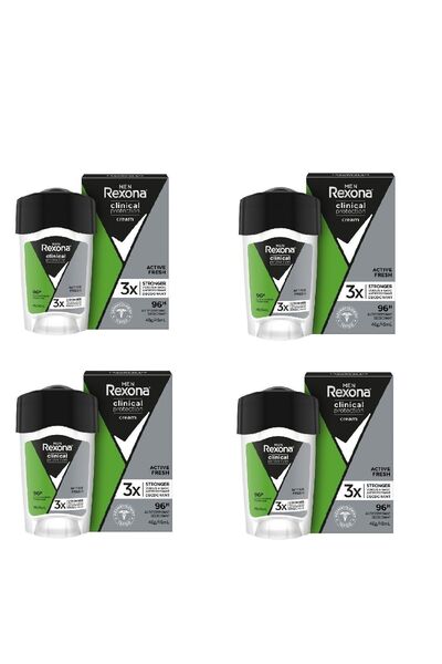 Rexona Men Deodorant Clinical Protection Active Fresh Stick 45 Ml X 4 Adet