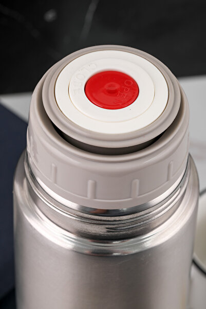 Cooker 750ml Çift Kat Paslanmaz Çelik Termos – Sızdırmaz, Çift Kapak Sistemi, 12 Saat Sıcak 24 Saat Soğuk