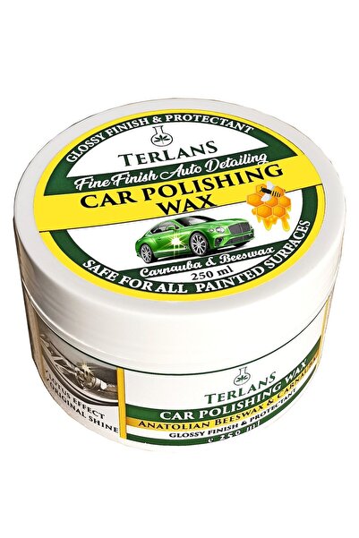 Terlans Uv Korumalı Araç Parlatıcı Ve Koruyucu Vaks, 250ml Mikrofiber Bez Car...