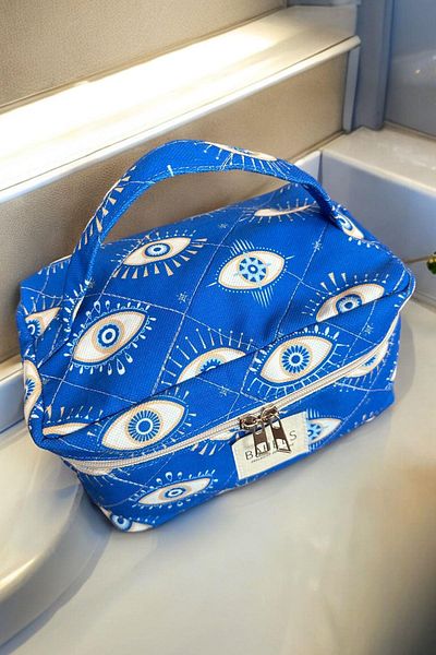 BAHELS Blue Eye Makeup Bag For Travel