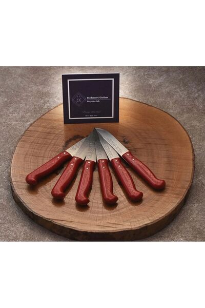 Üzüm Bıçakçılık 6'lı Set 2 NO Genel Mutfak Bıçağı 19cm