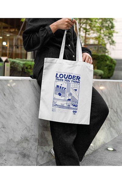 daystore Louder Than You Think - Υφασμάτινη τσάντα